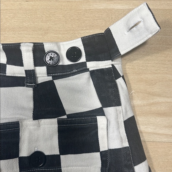 P & CO Service Fatigue Pants Black Checkerboard UK Sz 10/US Sz 6 - Picture 10 of 13